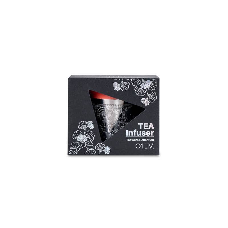Essential Loose Leaf Tea Infuser with Silicone Handles - Orange