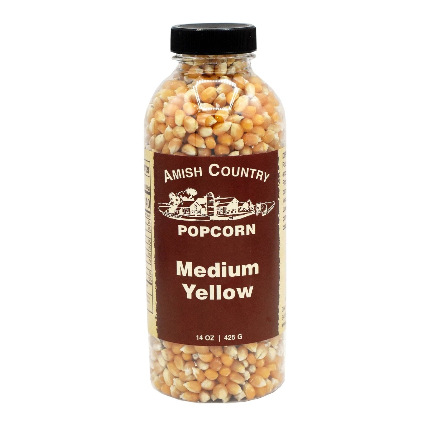 14oz Bottle of Medium Yellow Popcorn