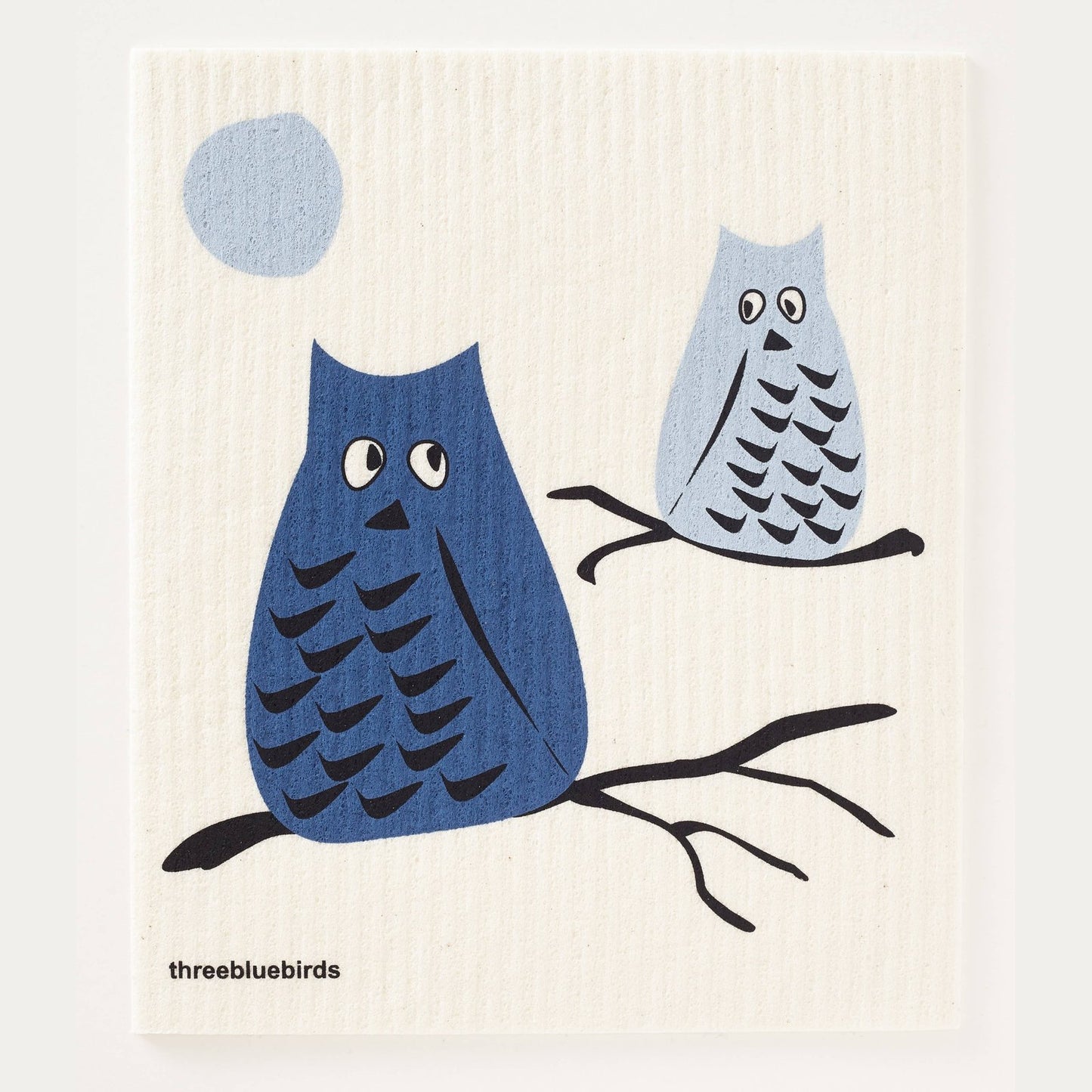 Blue Whoo Swedish Dishcloth
