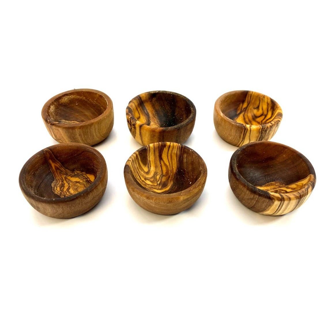 2 Olivewood Egg Cups/Pinch Bowls
