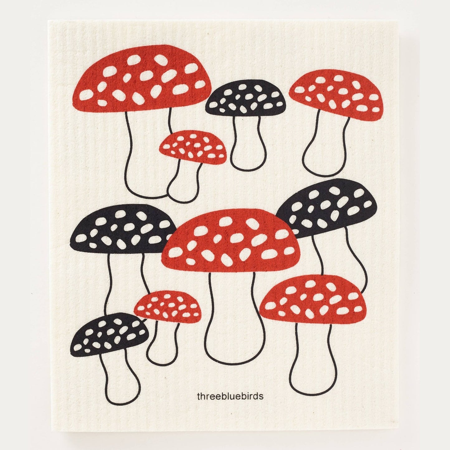 Mushrooms Swedish Dishcloth