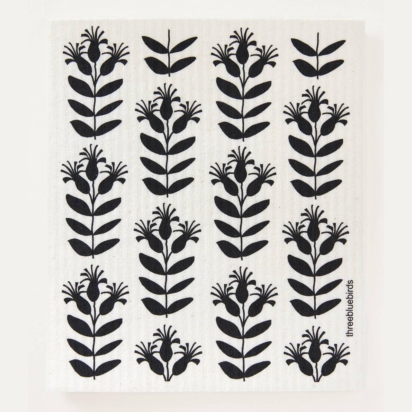 Black Buds Swedish Dishcloth