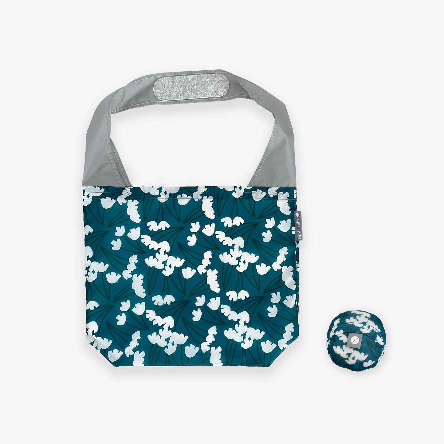 24-7 Bag - fold up tote bag with prints - Pear Blossoms