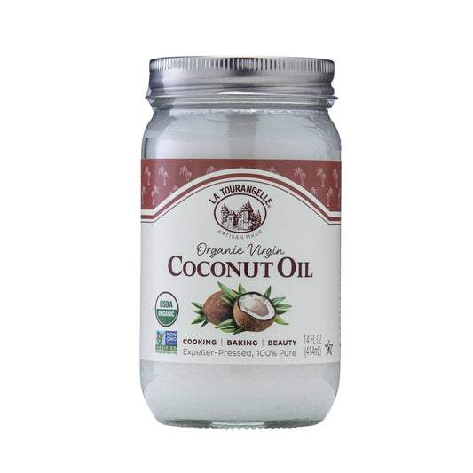 La Tourangelle Organic Virgin Unrefined Coconut Oil, 14Fl Oz