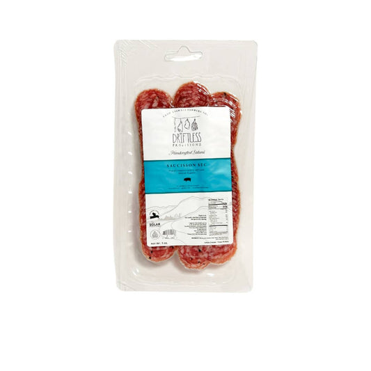 Pre-Sliced Saucisson Sec Salami - Nitrate Free, 3.oz