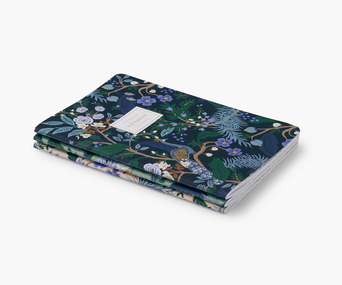 Rifle Paper Co Peacock Notebooks - Set of 3