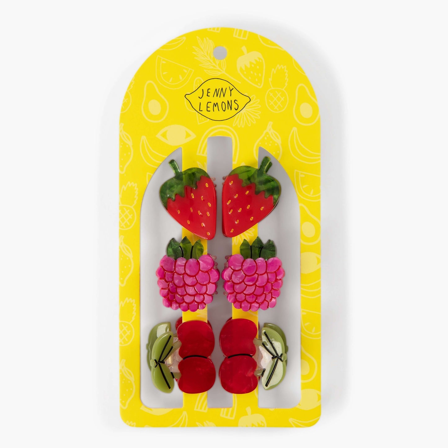 Micro Berry Basket Hair Claw Clip Set