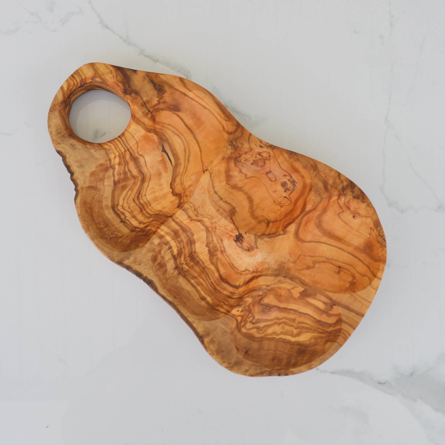 Olive Wood 5 Compartment Appetizer Serving Tray