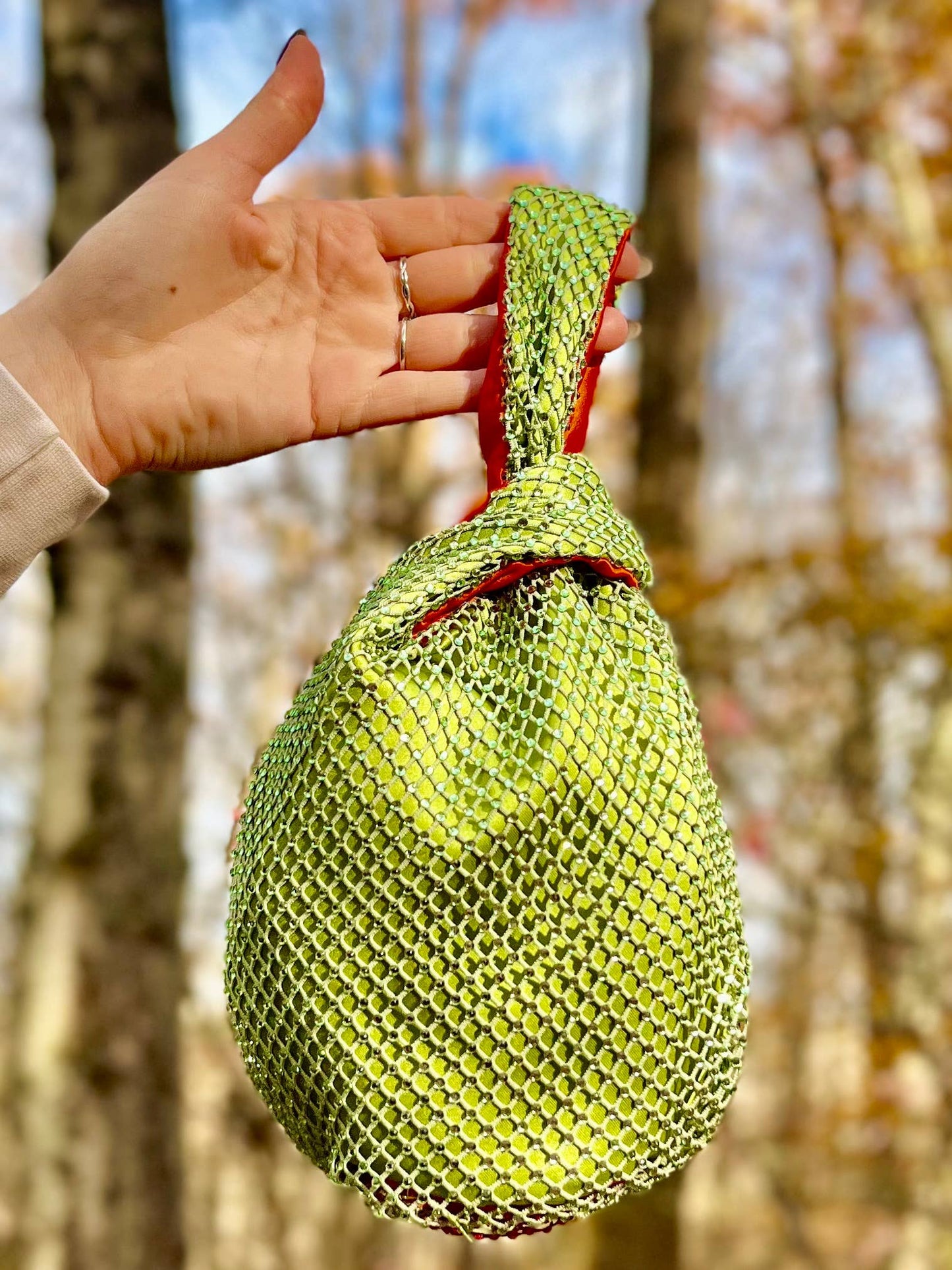 Disco Olive Knot Bag
