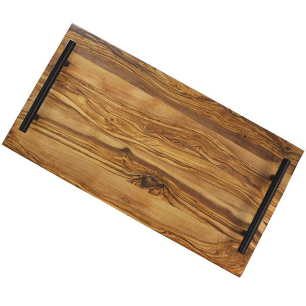Olive Wood Serving Tray - Smooth Edge. Charcuterie / Cheese
