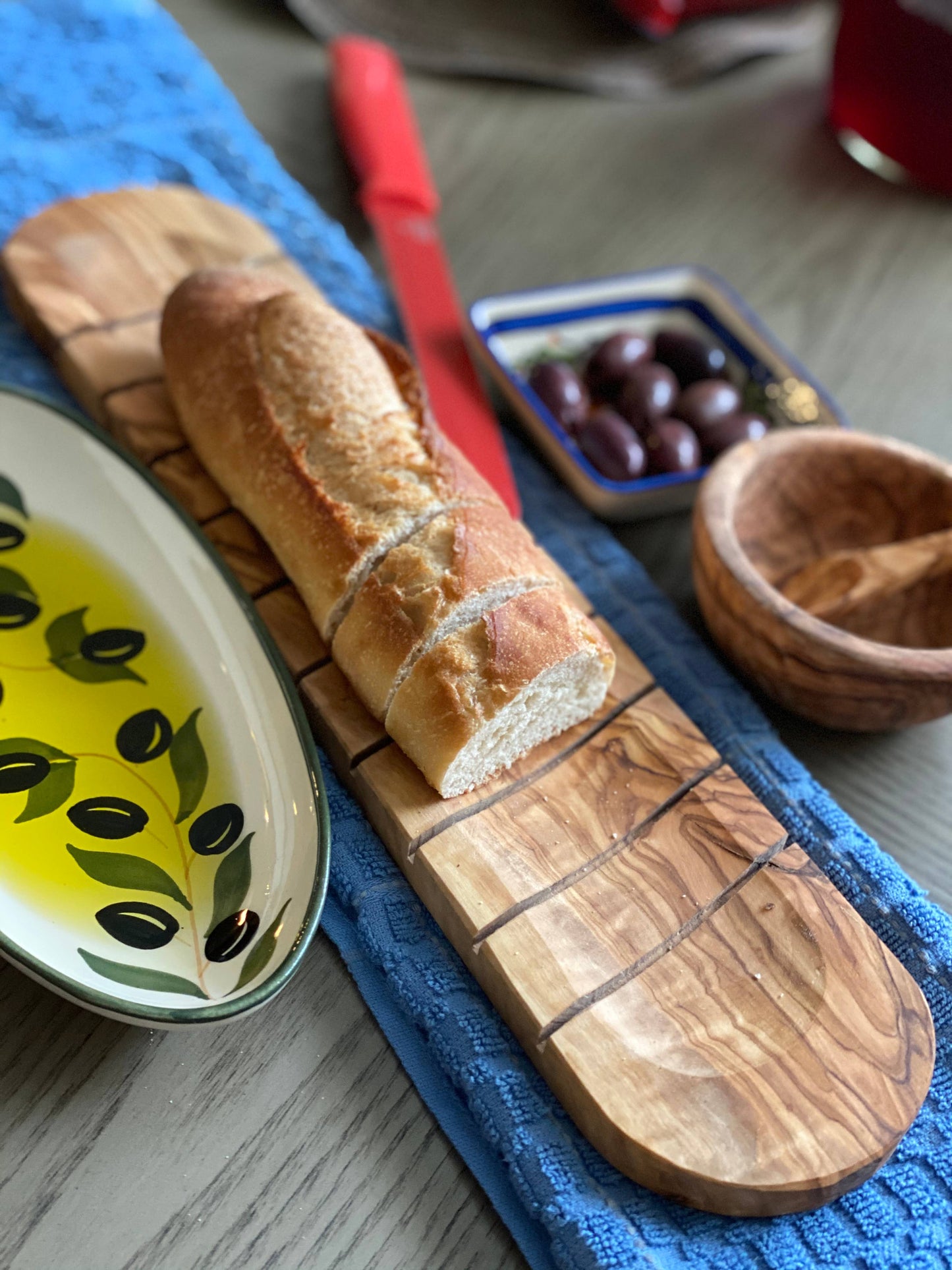 Olive Wood Bread Slicing Board