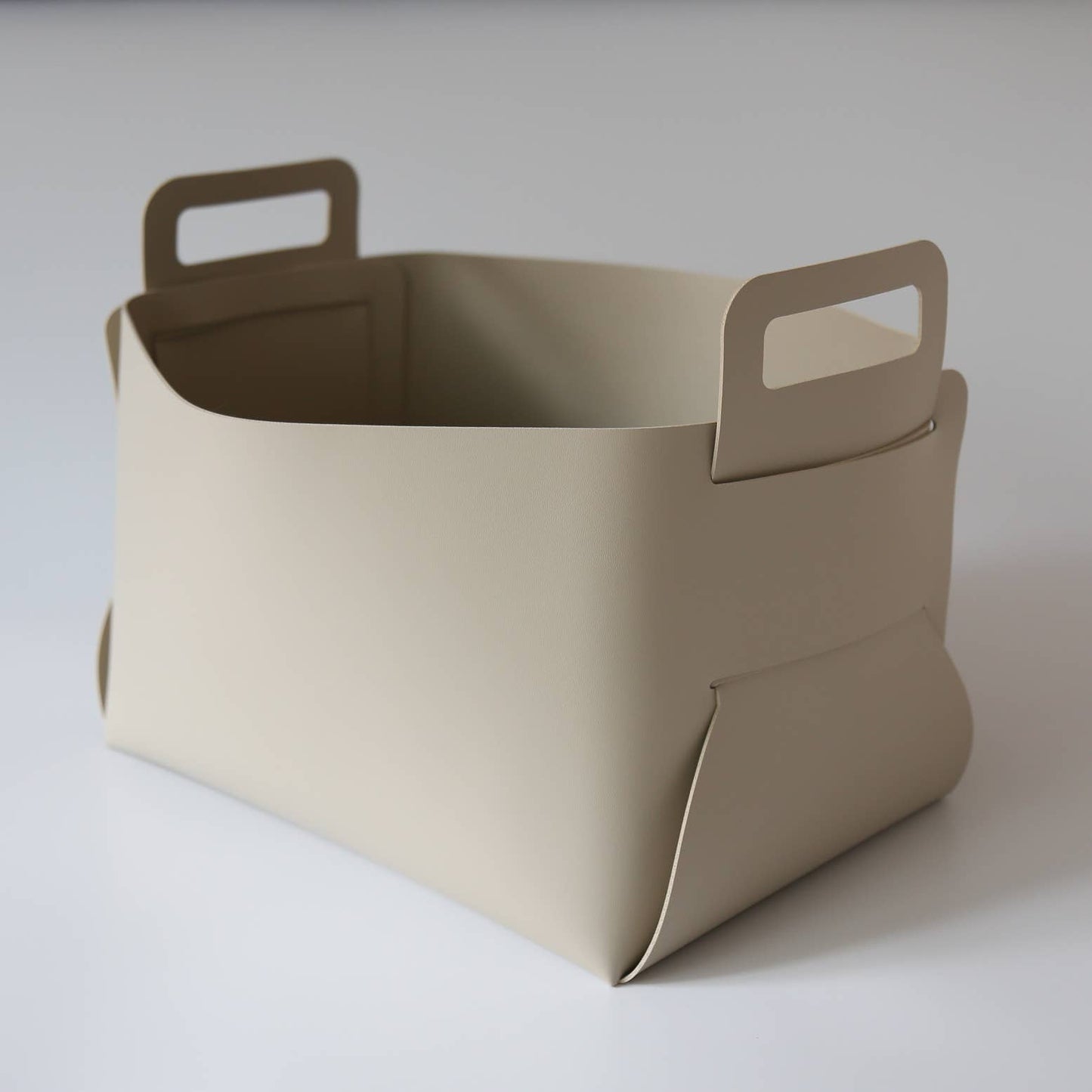 Vegan Leather Storage Basket Gift Box, Large