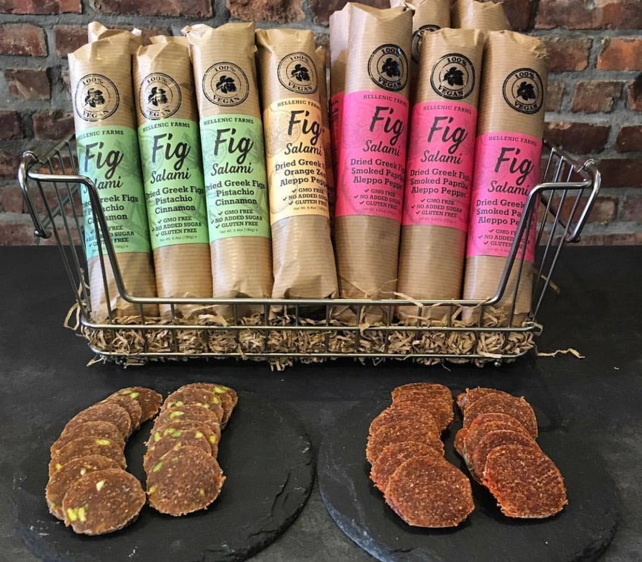 Fig Salami with Pistachio & Cinnamon