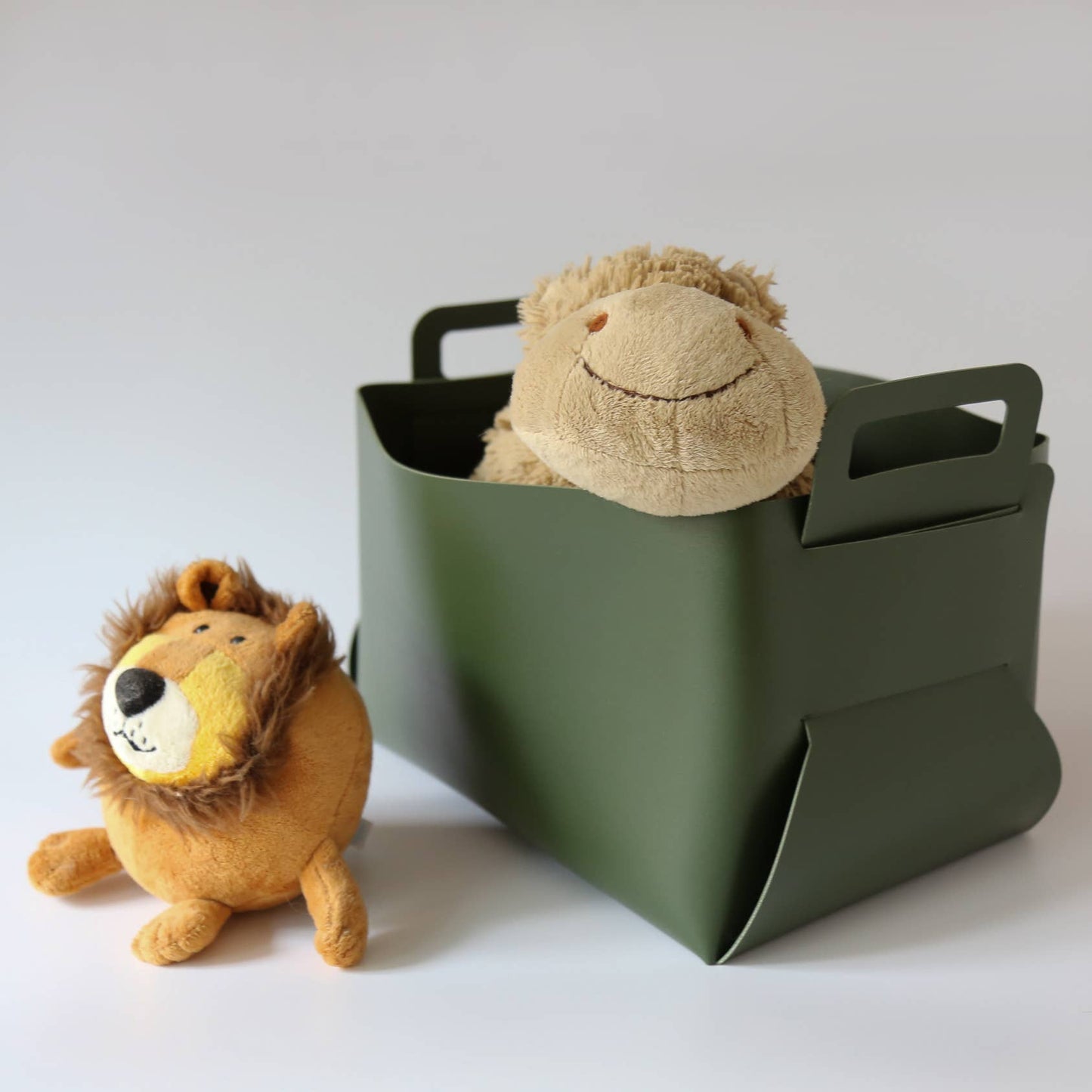 Vegan Leather Storage Basket Gift Box, Large