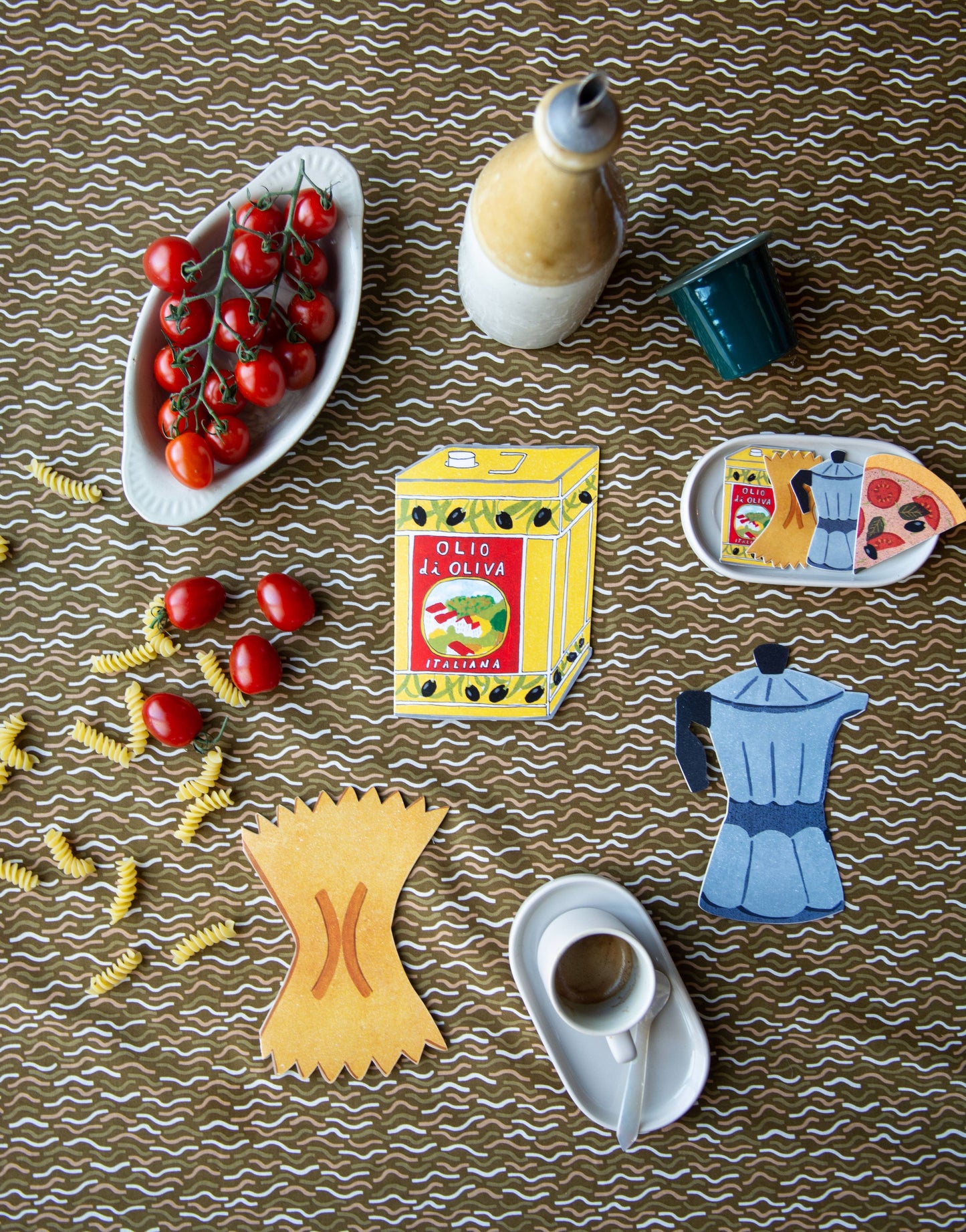 Olive Oil  Die Cut Card - Italian Collection