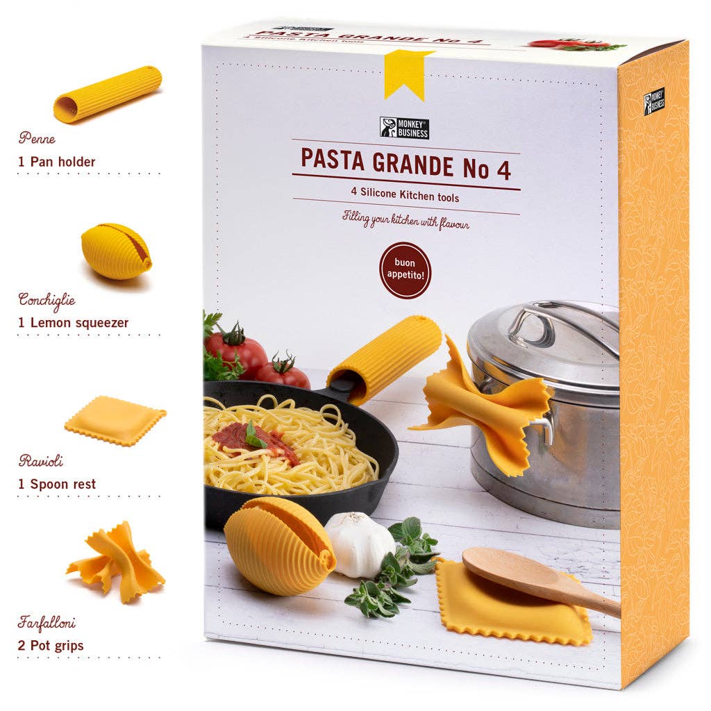 Silicone Pasta Shaped Kitchen Tools Gift Box | Pasta Grande No.4