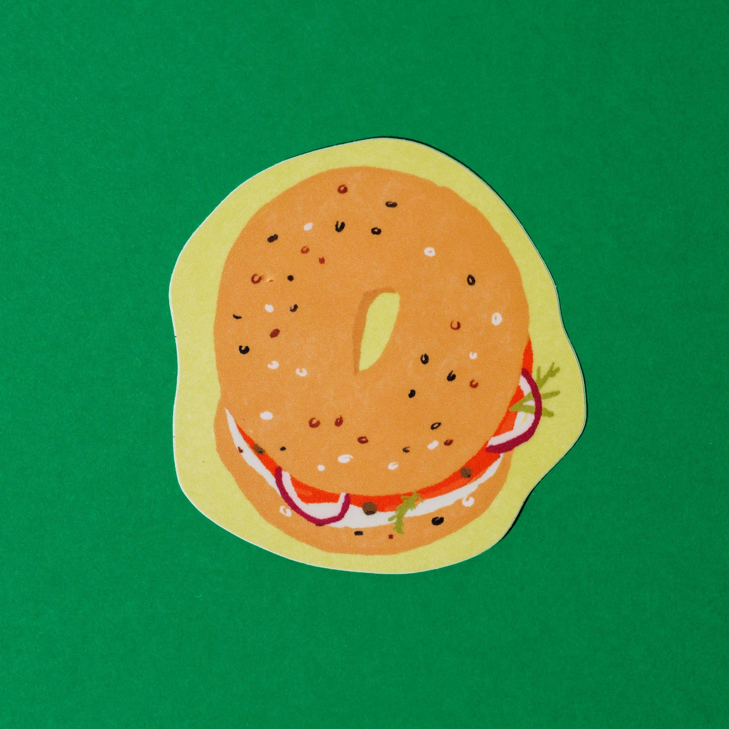 Lox Bagel Vinyl Sticker