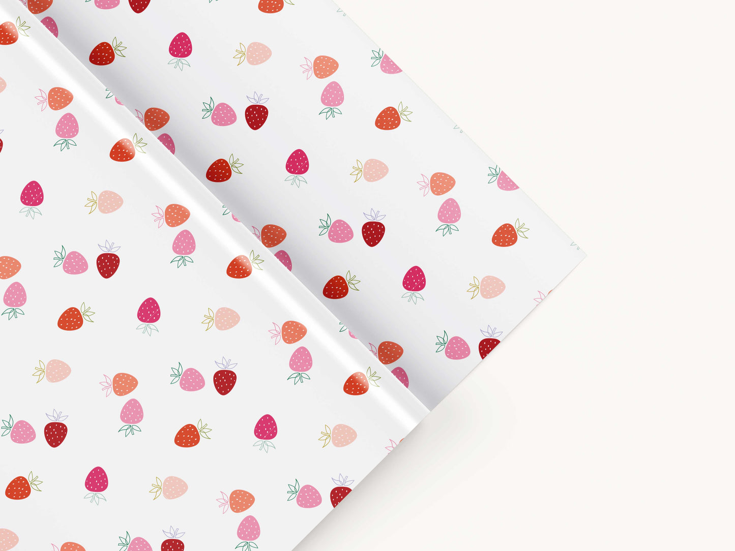 Freshly Picked Strawberries | Gift Wrapping Paper Sheets