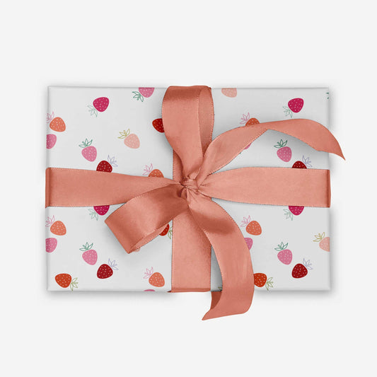 Freshly Picked Strawberries | Gift Wrapping Paper Sheets
