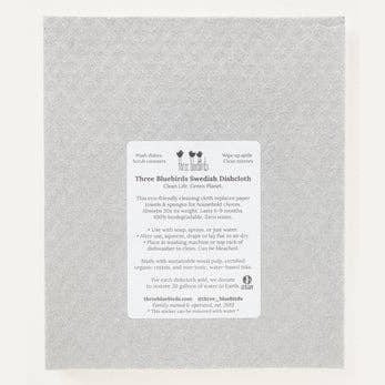 Flower Power (Grey) Swedish Dishcloth