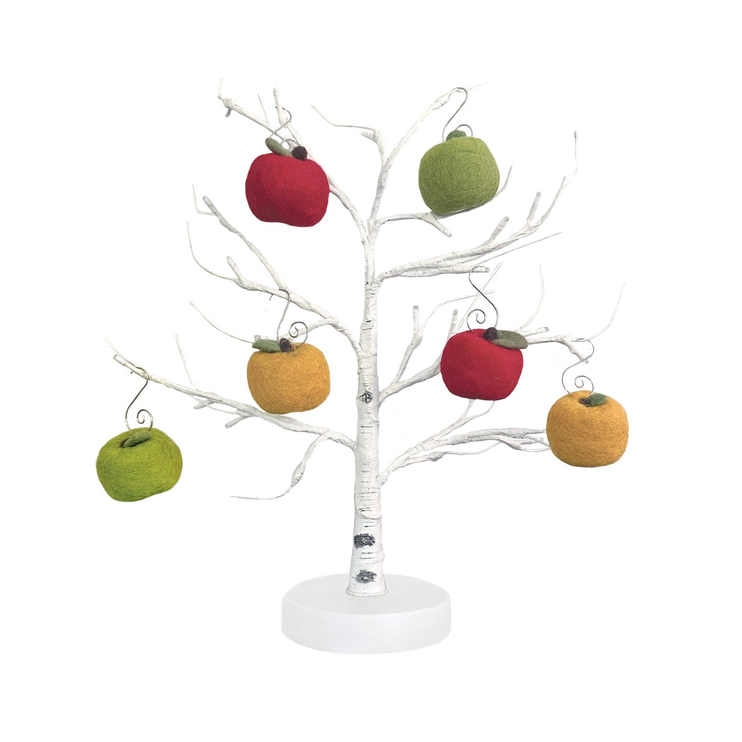 Felt Apple Ornaments