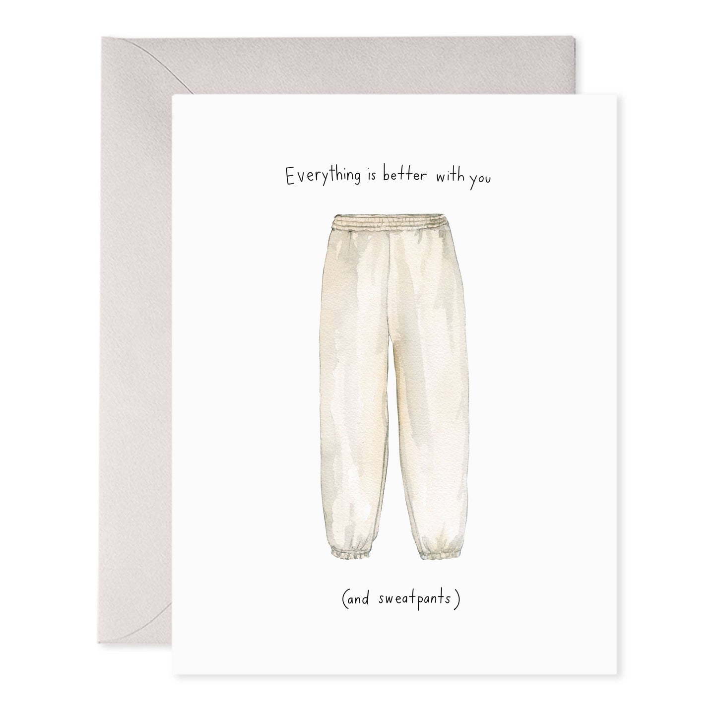 Sweatpant Love Greeting Card