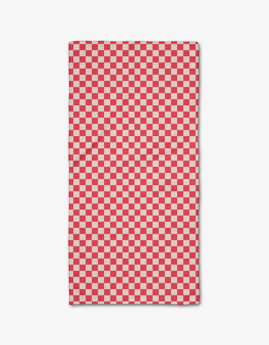 Holiday Checkers Bar Towel