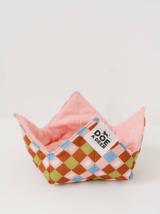 Iowa Check Bowl Bestie | Microwave Bowl Holder