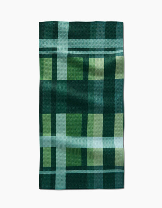 Shamrock Plaid Bar Towel