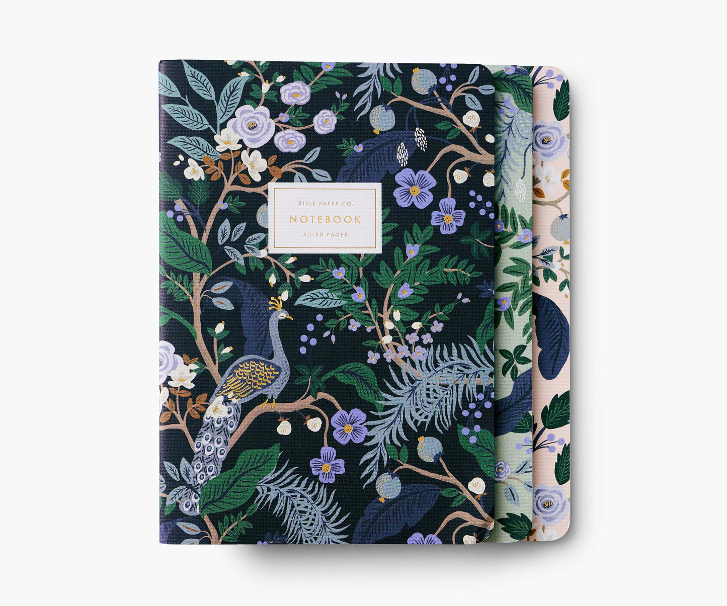 Rifle Paper Co Peacock Notebooks - Set of 3