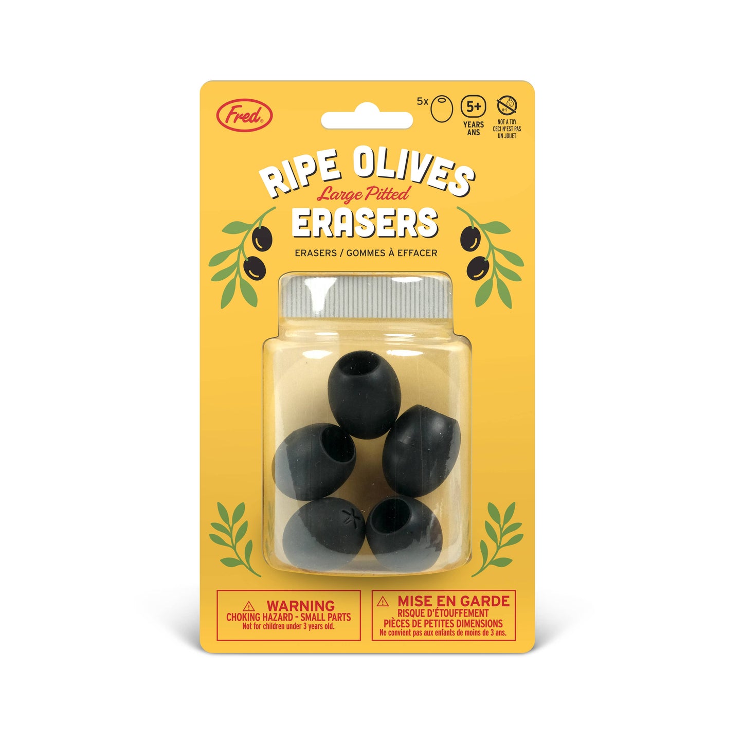 Uncanny - Olive Erasers - Set of 5