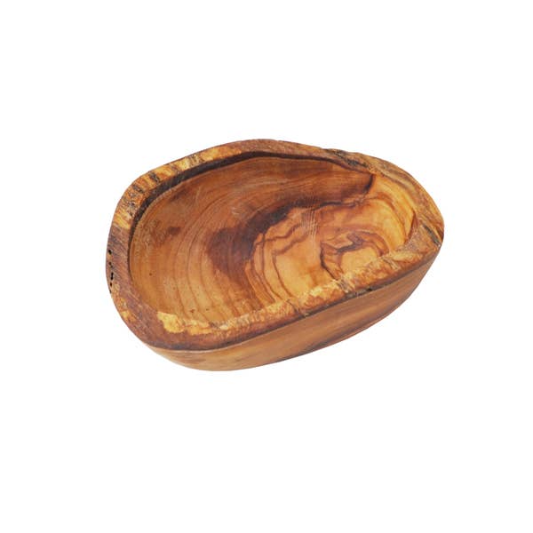 Olive Wood Dipping Bowl - Rustic - 4.5” x 2.5”