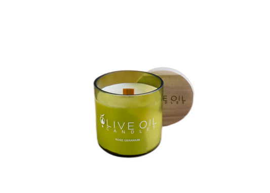 Olive Oil Candle - Rose Geranium
