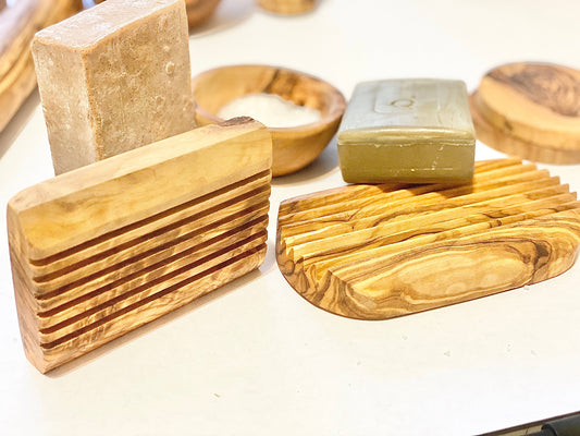 Olive Wood Soap Dish: Rectangle