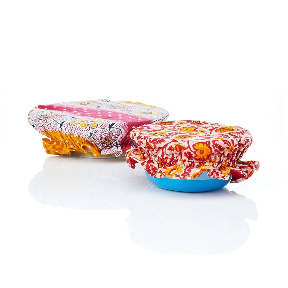 Reusable Sari Bowl Covers - Set of 2