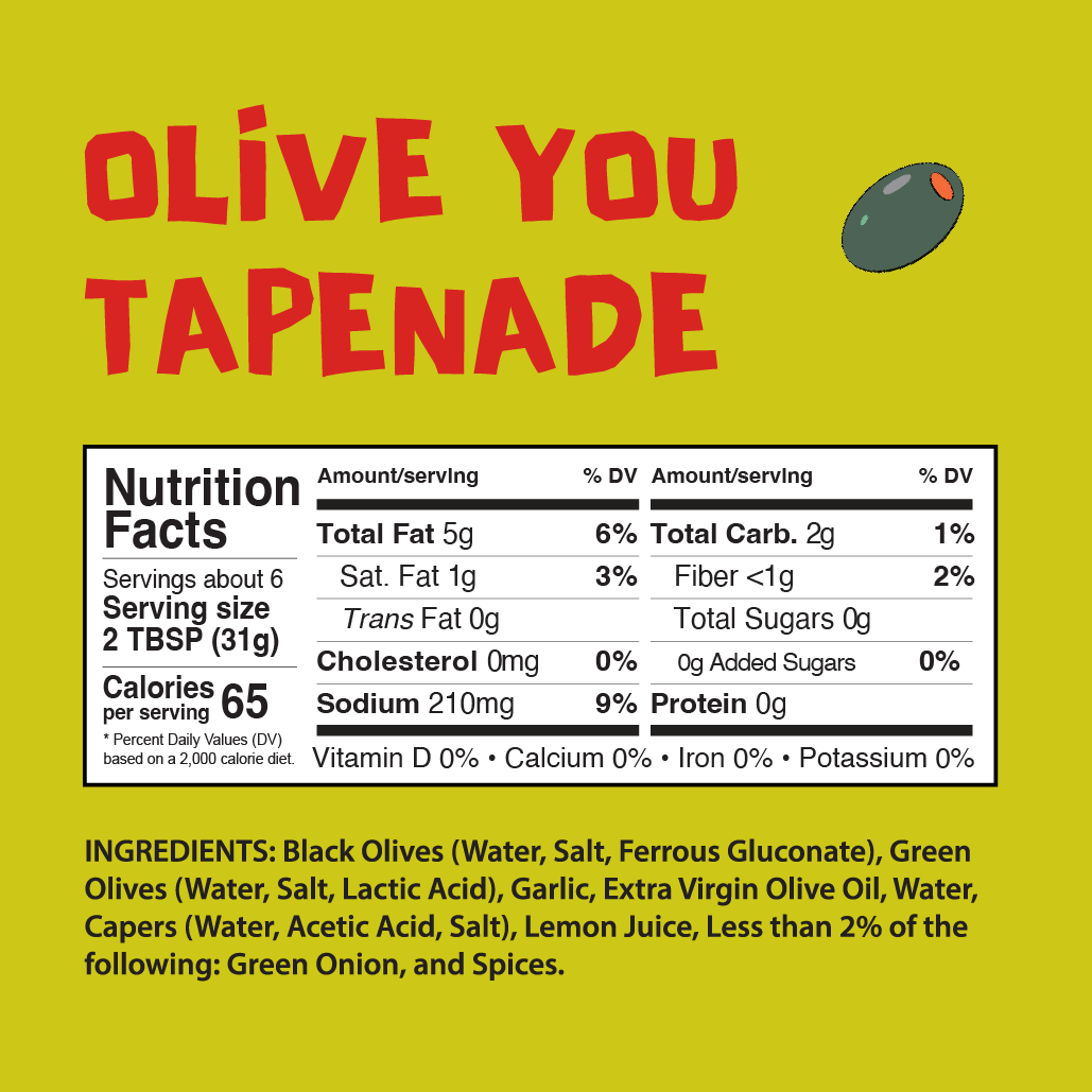 Olive You 6.35 oz - Mediterranean Tapenade