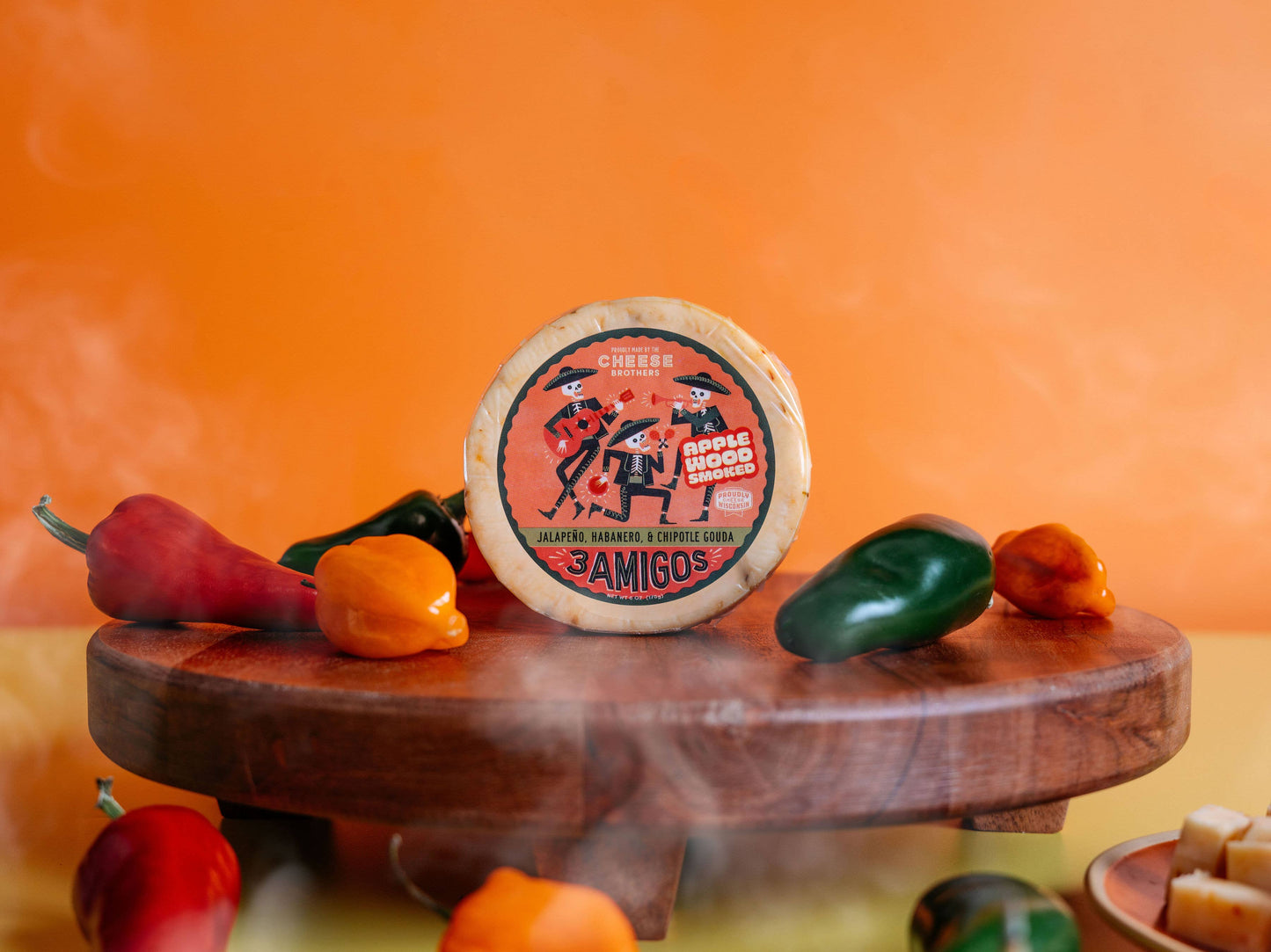 Smoked 3 Amigos Spicy Gouda
