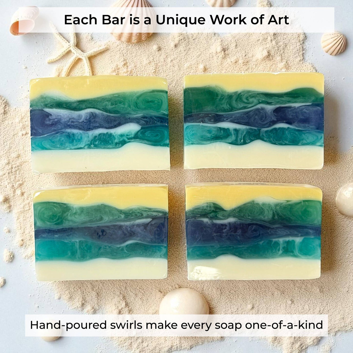 Summer Ocean Citrus Scented Handmade All-Natural Bar Soap