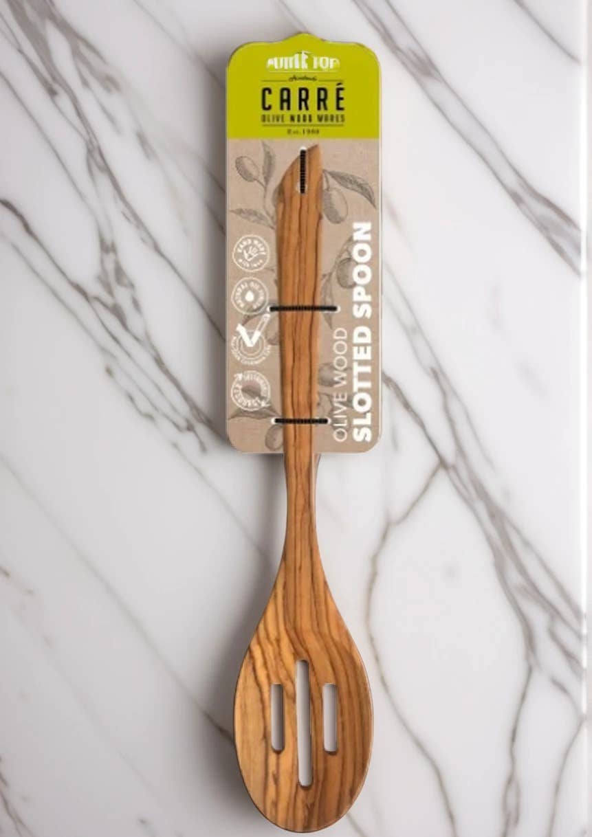 Olive wood Slotted Spoon