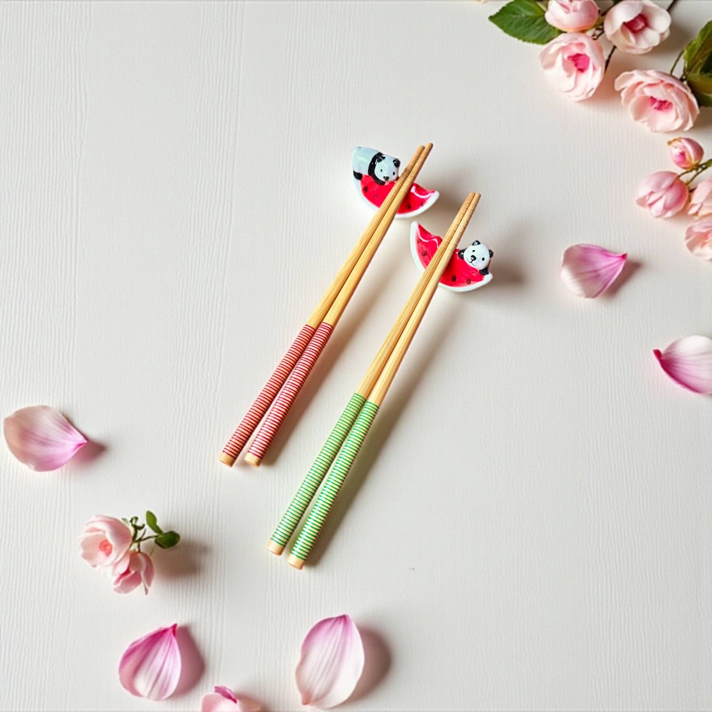 Watermelon Panda Chopstick Rest - Set of 2
