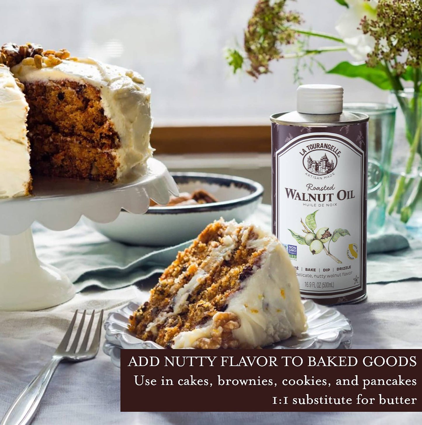 La Tourangelle Roasted Walnut Oil, 8.45 Fl