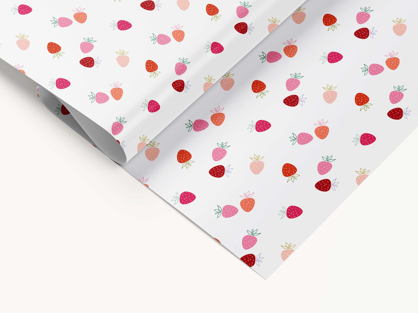 Freshly Picked Strawberries | Gift Wrapping Paper Sheets