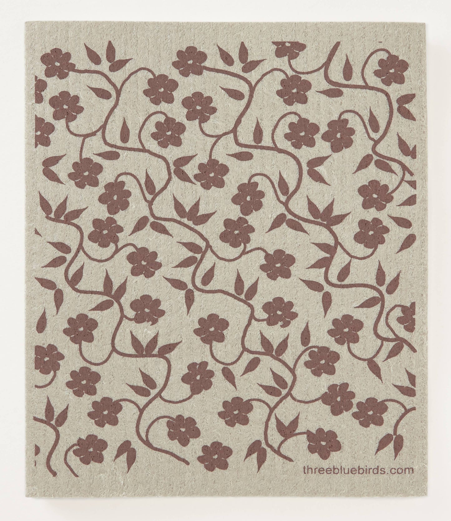 Vines on Sand Swedish Dishcloth