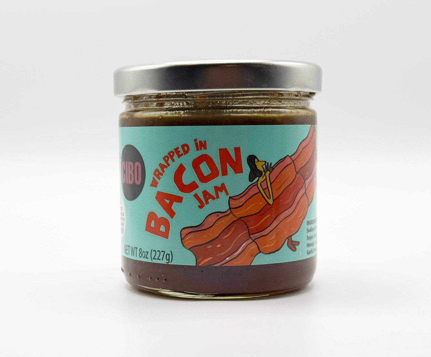 Wrapped in Bacon Jam 8.00 oz - 14% Bacon - Sweet and Savory