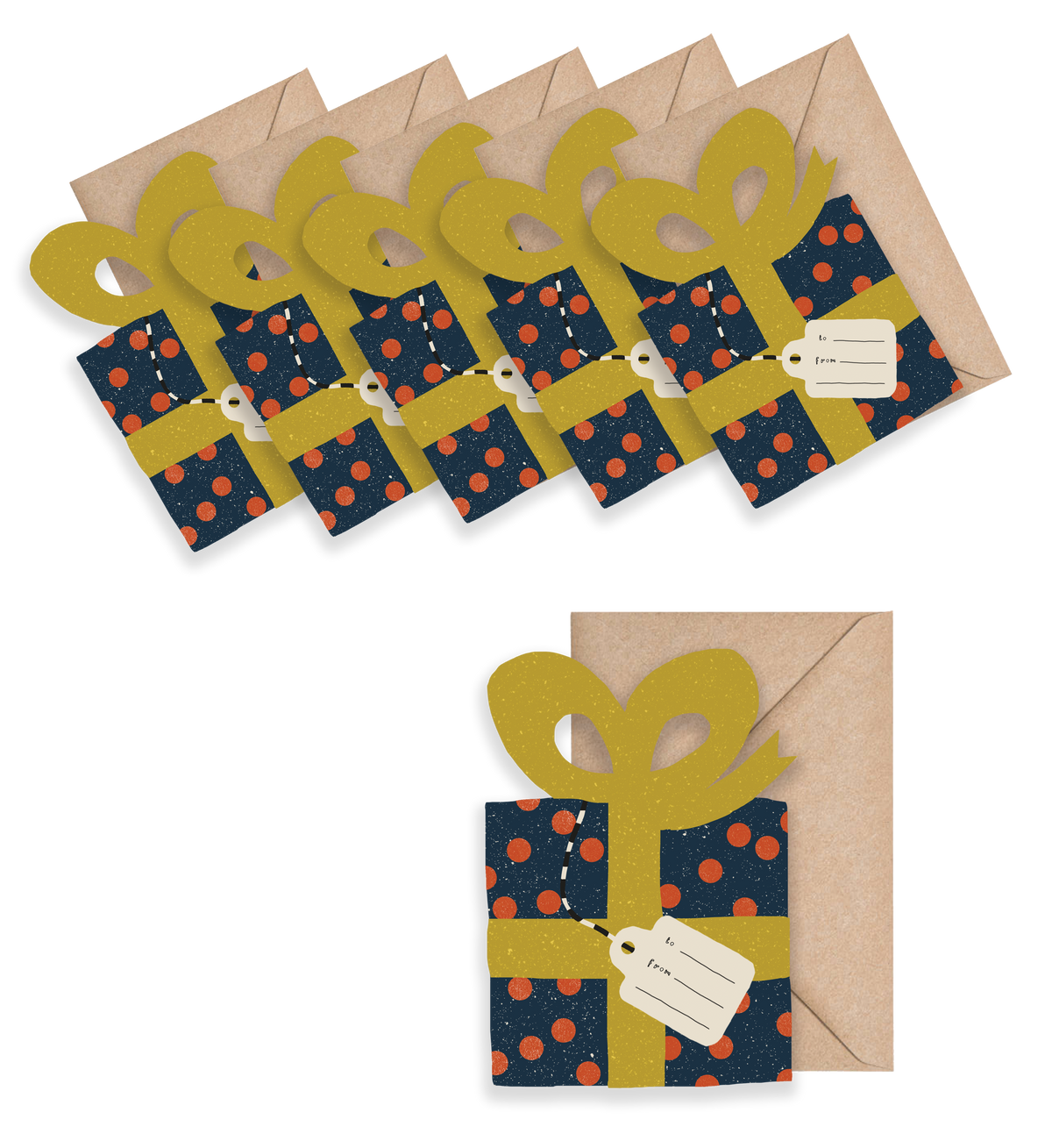 Holiday Gift Mini Cards - box of 6