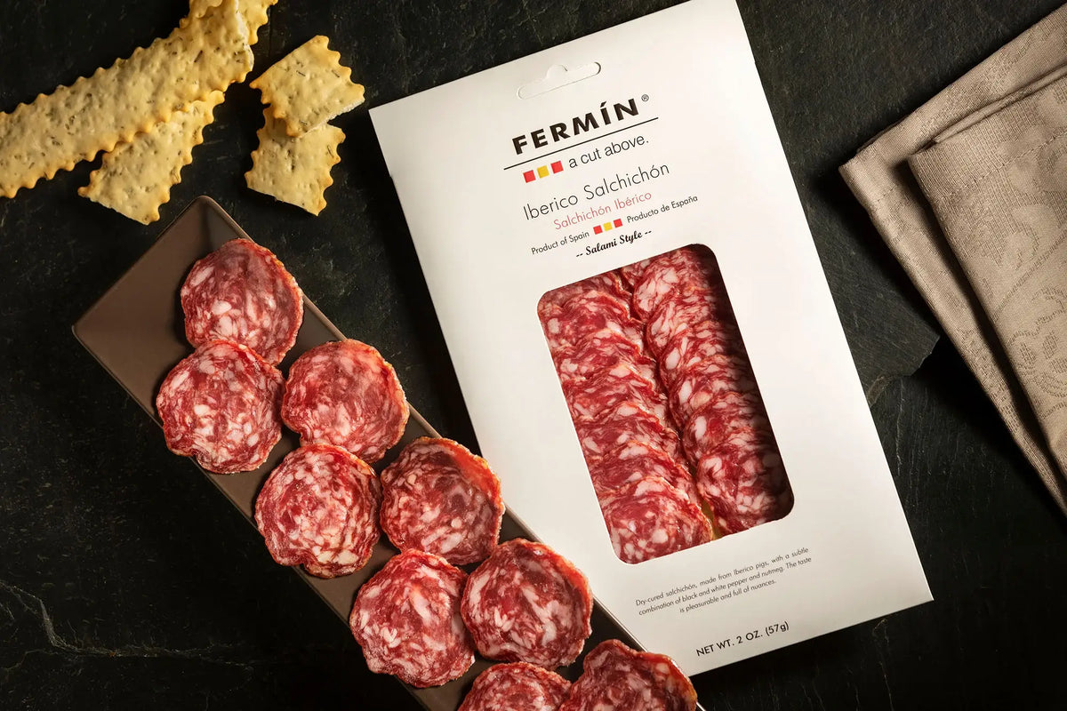 Fermin Spanish Iberico Salchichon Salami 2oz