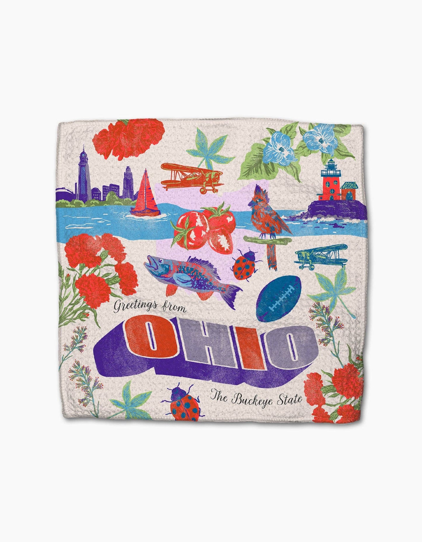 Greetings From Ohio Dishcloth Set