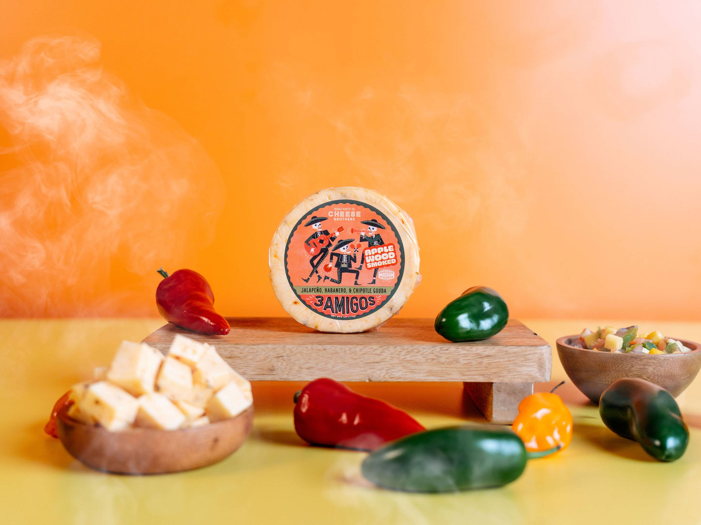 Smoked 3 Amigos Spicy Gouda