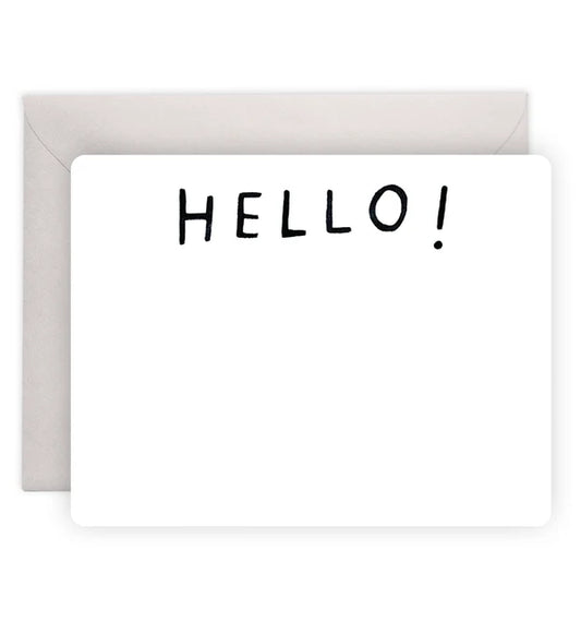 Hello! Flat Notecards - Box of 8 - E. Frances