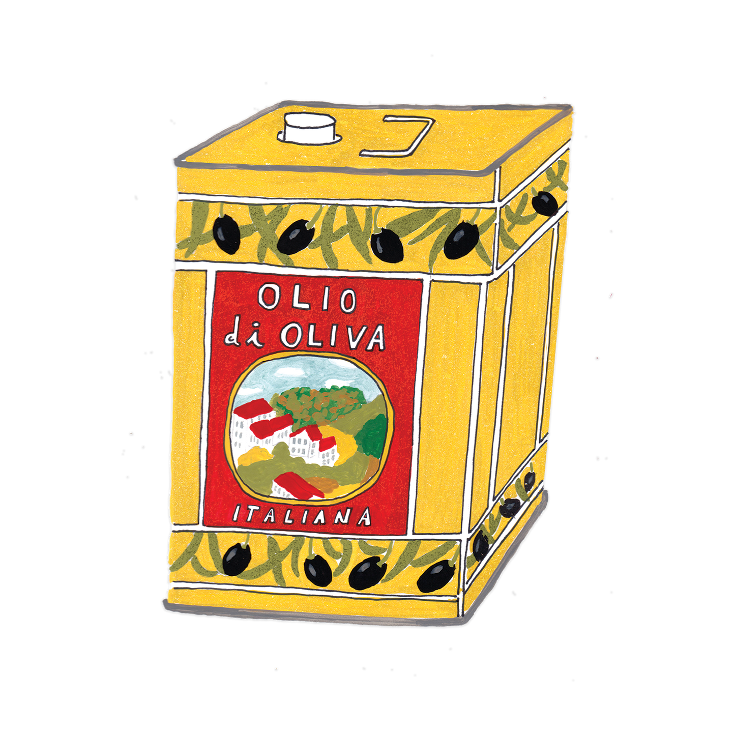Olive Oil - individual sticker